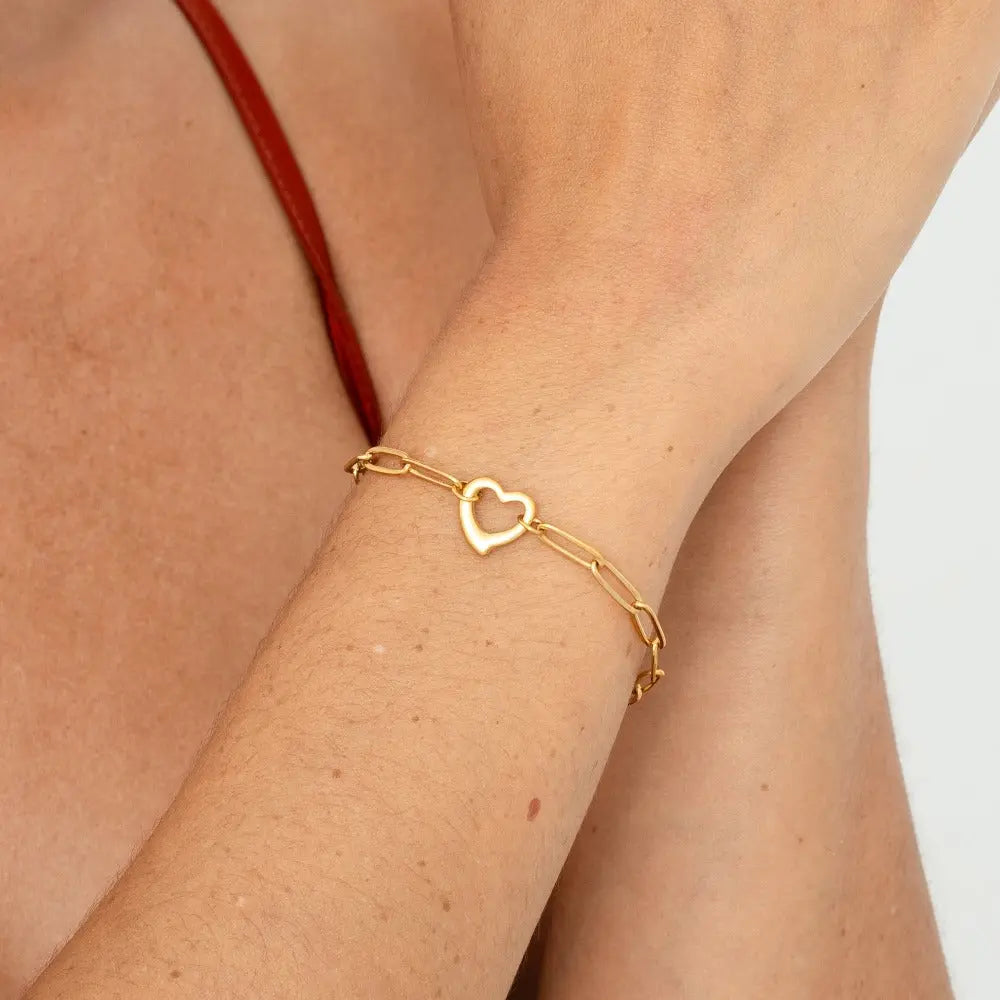 Bracelet Trombone Cœur Ouvert