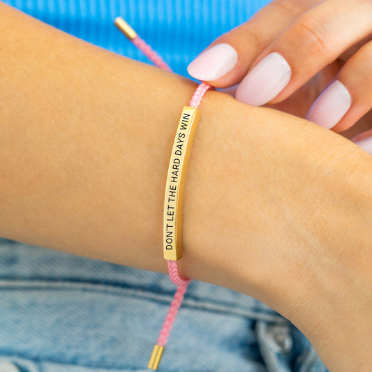 Bracelet Tube Minimaliste avec Message